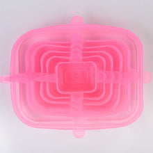 Load image into Gallery viewer, Kitchen Reusable Silicone Strecth Lids Universal Bowl Pot Pan Lid Silicone Food Cap Fresh Keeper Extensible Magic Lids
