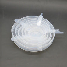 Load image into Gallery viewer, Kitchen Reusable Silicone Strecth Lids Universal Bowl Pot Pan Lid Silicone Food Cap Fresh Keeper Extensible Magic Lids
